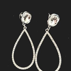 Elegant Silver Teardrop Earrings